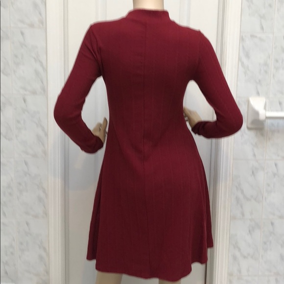 WINE KNIT DRESS - Picture 6 of 7
